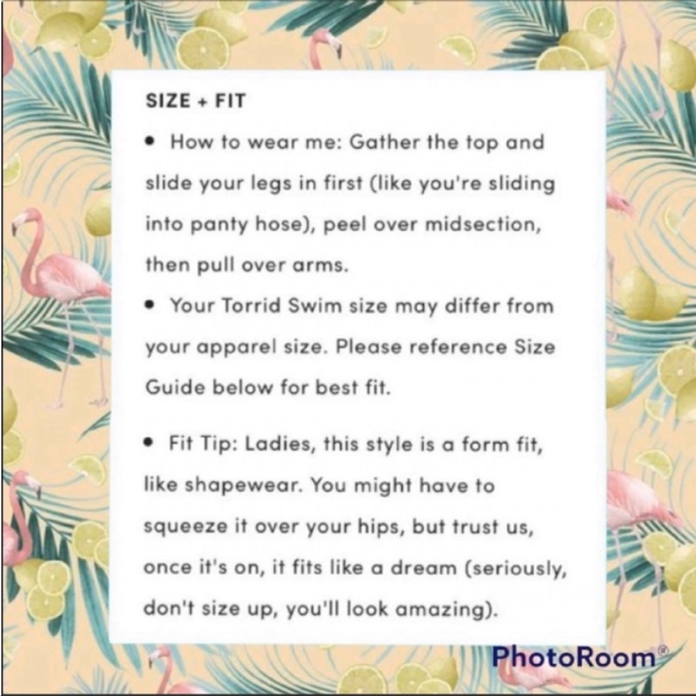 Torrid yellow floral peplum swimsuit - Picture 9 of 10